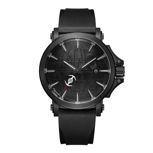 Alexandre Christie AC 9205 MARDS1 Star Wars Men Death Star Rubber Strap Limited Edition Automatic